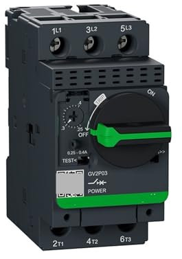 WTKYNULE Disjoncteur magnéto-Thermique GV2, Protection Contre Les surcharges du Moteur, Type poignée/Bouton(GV2ME14C)