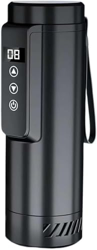 JeeKoudy Caso de Viaje de Enfriador de Botella de Insulina, Caja de Viaje de Enfriador Diabético Portátil con Cargador USB, Temperatura de La Caja 0-18 ℃, Control de Temperatura Digital, Black