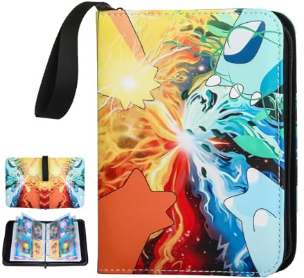 ZUPAPJO Album Para Cartas, 440 Álbum Colección, 55 Páginas Álbum de Cartas Coleccionables, Carpeta Cartas Transparente