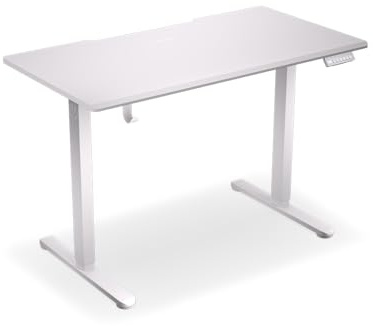 ENDORFY Atlas L Electric Light Wood, elektrischer Schreibtisch, Spieltisch, Höhenverstellung 72–120 cm, Touch-Bedienfeld, Tragkraft bis zu 80 kg, Tischplatte 150×76 cm (Onyx White, S)
