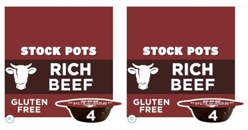 Beef Stock Pots, Gluten Free, Beef Onion & Rosemary Flavour, 80g, Pack of 2, 4 Pots Each Stock Pots deliver a deep, rich beef, onion & rosemary flavour to elevate your cooking.