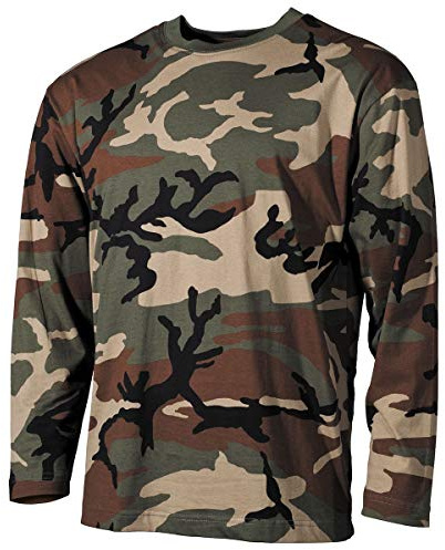 MFH Langarm T-Shirt Woodland