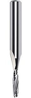 CMT 191.001.11 UPCUT 2 Edge Spiral BITS SC S=1/4 D=1/8X1/2 RH