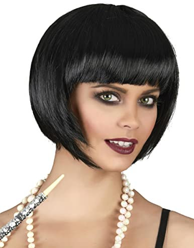 Generique - Kurzhaar-Bob-Perücke für Damen schwarz - Schwarz