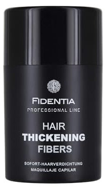 Fidentia Premium Schütthaar zur Haarverdichtung & Ansatzkaschierung | 10g Haarpuder | 100% natürlich & vegan aus Baumwolle - Grau