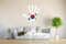 INDIGOS UG - Wandtattoo - Wandaufkleber - Fahne in der Hand - Land - South Korea - Südkorea - 75x70 cm