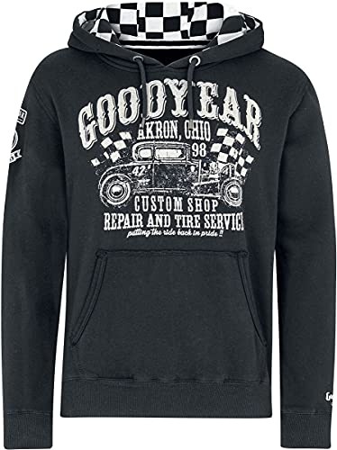 Goodyear Pelham Männer Kapuzenpullover schwarz M