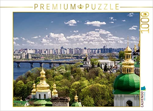 CALVENDO Puzzle Kirche und Moderne in Kiew | 1000 Teile Lege-Größe 64 x 48 cm Foto-Puzzle für glückliche Stunden
