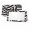 Zebra Animal Print Tischkarten, flach oder Zelt Stil – 10 oder 50 Pack – Weiß blanko vorne mit Bordüre – Placement Tisch Name Platz Stationery Party Supplies Abendessen Anlass Event TENT STYLE