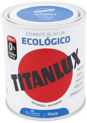 Titanlux - Esmalte eco, Mate azul, 750ML (ref. 02T053934)