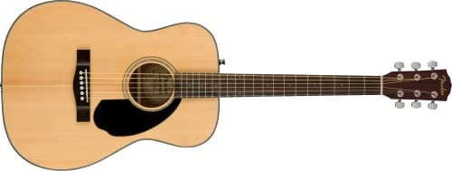 Fender CC-60S Concert Akustikgitarre, Walnussgriffbrett, Natur, Inklusive kostenloser virtueller Kurse auf Fender Play