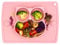 Baby Silicone Placemat, Non-Slip Feeding Plate for Toddlers Babies Kids with Strong Suction Fits Most Highchair Trays BPA-Free FDA Approved, Dishwasher and Microwave Safe (Rose Owl)