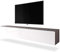 Selsey KANE – TV-Lowboard hängend/stehend Graphit Struktur/Schwarz Hochglanz mit LED, 180 cm