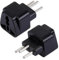 2 Pack UK to Swiss Plug Adapter, European Travel Universal Adapter for Switzerland (2PCS, Black)