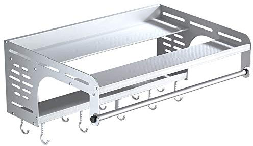 Estante de Almacenamiento de microondas Soporte de Horno de Pared Olla arrocera Estante de Almacenamiento de Cocina de Pared