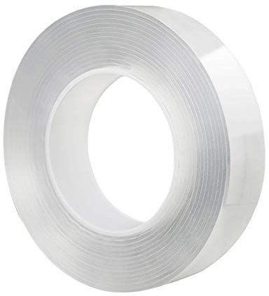 Nano Tape Gel Grip Traceless Adhesivo de doble cara, lavable para alfombras, cables, fotos, herramientas de cocina