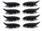 Wiederverwendbare Wimpern Aufkleber Eyeliner Wimpern Aufkleber Wasserdicht Stick On Eyeliner Lidschatten Make-up Instant Outline Einfache Schnelle Anwendung Augenlidband Streifen Aufkleber (Schwarz)