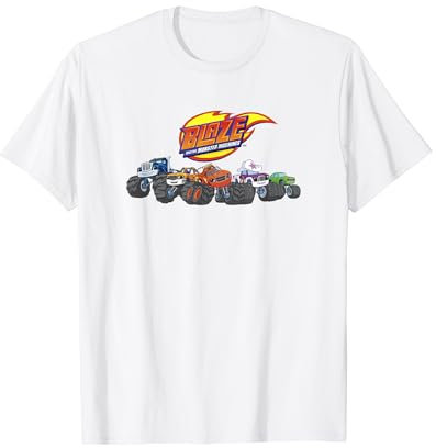 Blaze and the Monster Machines Group Shot Logo T-Shirt