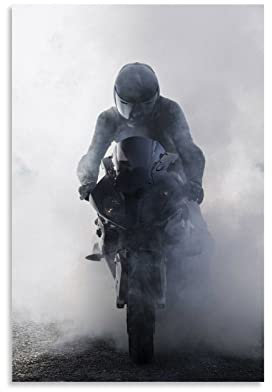 S1000rr Motorrad-Poster, dekoratives Gemälde, Leinwandbild, Wandkunst, Wohnzimmer, Schlafzimmer, Gemälde, 30 x 45 cm