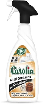 CAROLIN - Pistolet Multisurfaces Savon Noir 650Ml - Lot De 4 - Vendu Par Lot