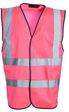 Blackrock Warnweste Rosa Warnweste Auto, Hi Vis, arbeitsweste herren, security weste warn, fahrradweste herren, Sicherheitsweste, reflektierend, Rote warnweste auto warnweste fahrrad motorrad