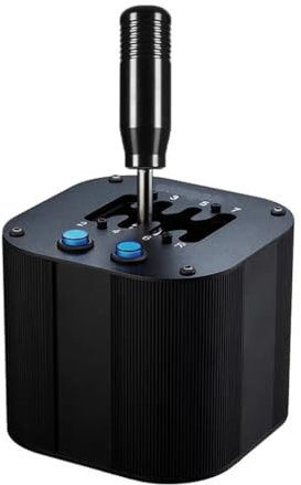 Obokidly 7+R H Gangschaltung/Sequentieller Gangschaltung, USB-Getriebeadapter, Lenkradsimulation, Rennspiel, 2-in-1-Gang für G29 G27 Thrustmaster T300RS/GT (nur Gangschaltung, schwarz)