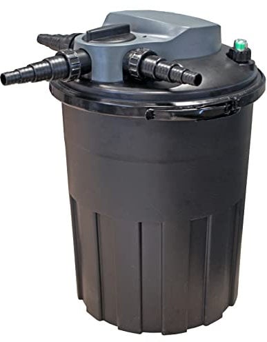 Teichfilter KEV15000 Bio Druckfilter mit 24W UV-Einheit und Rückspül-System, Teichddruckfilter | Bioteichfilter mit UV Lampe | Biofilter | Bio-Teichfilter | Filteranlage | Gartenteichfilter