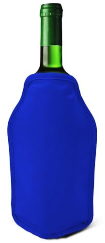 Joeji's Kitchen 1 Stück Weinflaschenkühler mit Gefrierfach – perfekt zum Kühlen von Wein-Prosecco-Champagnerflaschen – ideal für Dinnerpartys, Picknicks, Festivals – Blau