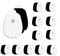 24 Pack TENS Unit Replacement Pads, Reusable Long-Lasting Self-Adhesive Non-Irritating Snap Electrodes Pad for Tens Unit with Standard 3.5mm Snap-on Connector, Compatible with Belifu, Brilnurse TENS