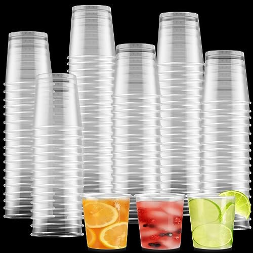 Cieex 100 Pièces Verrine Plastique Aperitif 30ml - Verre à Shot Réutilisable - Pour Anniversaires, Barbecue, Mariages, Noël & Fêtes