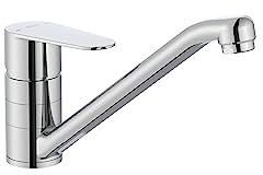 Roca A5A894FC00 Mezclador Cocina, Coleccion Victoria Plus, Caño Frontal, Cromado