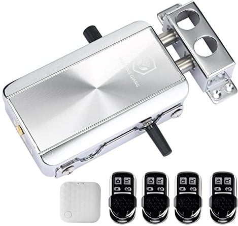 KOCAN Kit de verrouillage de porte WiFi Smart Home/SmartLife Télécommande Entrée sans clé Verrou électronique Smart Wireless Anti-vol Deadbolt Access Control System for Home Hotel Apartment