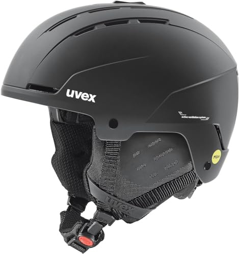Uvex - Skihelm Snow Stance MIPS Mattschwarz für Herren – Größe 58_62 – Schwarz