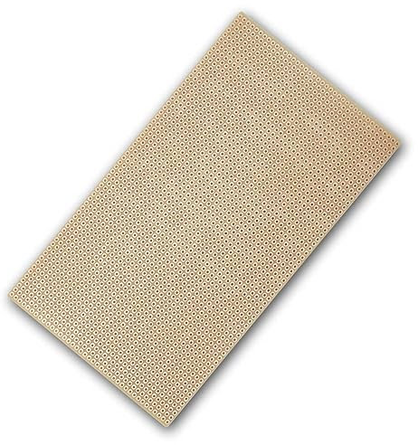 world-trading-net - Platine Hartpapier 100x160mm, Rastermaß 2,54mm, Lochraster, einseitige Kupfer-Auflage (35µm), ideal für Elektronikprojekte