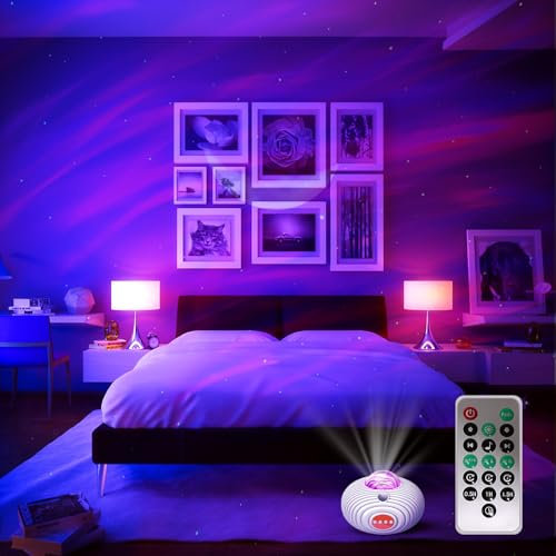Wielio Mini Proiettore Stella con 14 Luci per Cameretta/Idea Regalo Natale, Giallo