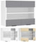 VCM Küchenschrank hängend | Maße ca. H. 60 x B. 80 x T. 31 cm | Hängeschrank mit Zwei Drehtüren | Küchenschrank mit Glas | Küchenmöbel – Fasola
