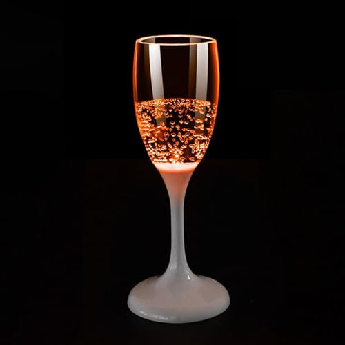 Générique Tasses lumineuses, tasses LED - Verres à vin lumineux de 120 ml | Flûtes à champagne polyvalentes, verres activés par liquide, tasses qui brillent dans le noir pour anniversaire, Noël