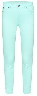 SOCCX Damen Jeans MI:RA Slim Fit Aqua Splash, 34