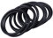 Nettoppo 10 PCS Schwarz Gummi Oil Seal O-Ring Dichtung Unterlegscheiben 38x3x32mm