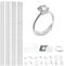 Soodyoow 19 Stück Ringverkleinerung Unsichtbar Set, Ringverkleinerer Unsichtbar Ring Kleiner Machen, Transparente Ringgrößenversteller für lose Ringe Männer und Frauen
