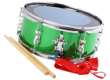 13 Zoll Snare Drum mit Gurt für junge Musiker - Kompaktes tragbares Schlagzeug Set für Anfänger inklusive Drumsticks und Gürtel