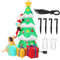 Yardwe Árbol de Inflable Luces LED y Decoraciones para Jardín Inflable con Santa para Fiestas al Aire