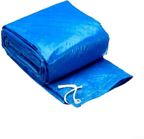 Rectangular Pool Cover, Waterproof Dustproof Protection With Drawstring Design for Frame Swimming Pool, Multiple Sizes Available, PE Woven Fabric(221x150cm)