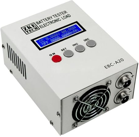 Batterie Kapazitätstester EBC-A20,Batteriekapazitätstester mit Lade,Multifunktionelles Batterietestgerät mit Elektronischer Last,für Lithium/Blei-Säure Batterie