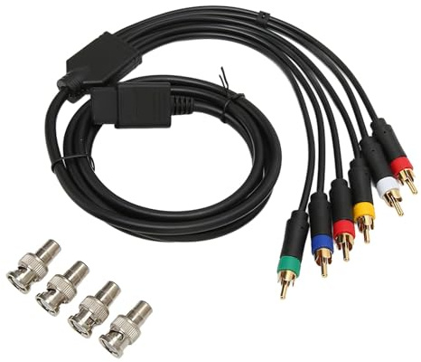 Ejoyous RGB -Komponenten -Videokabel, PVC RGB Verbundkabelkabel mit 4 BNC Köpfen für Spielekonsolen