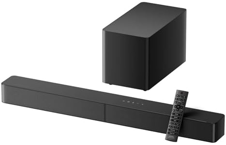 QAXRZCUCD Soundbar With Dolby Atmos, Surround Sound System With 5.25 Wired Subwoofer, Home Theater Smart APP Control Cinema-Like Experience