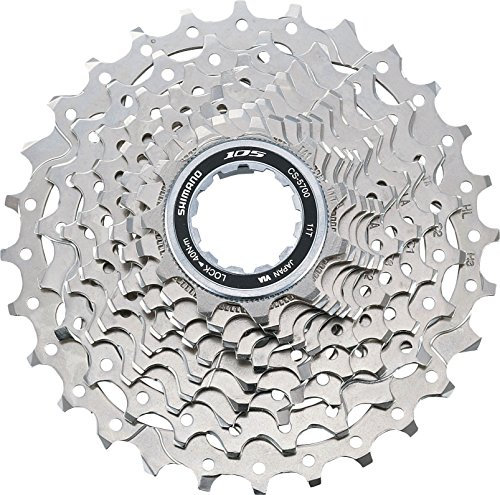 SHIMANO Unisex – Erwachsene 105 10 rum Kassette, silber, Einheitsgröße EU