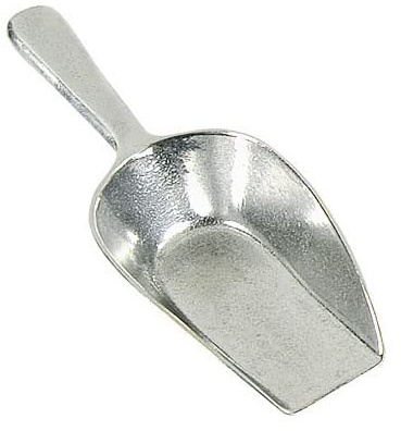 Tee- und Gewürzschaufel Aluminium 125mm