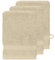 Sensei Maison - Lot de 3 Gants de Toilette 550 g/m² Luxury - 16x22 cm - Ficelle
