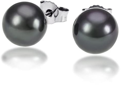 Goldmaid Damen-Ohrstecker 585 Weißgold 2 Tahiti Perlen ca. 8-9mm Ohrringe Schmuck